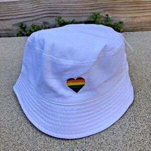 CLAIRE'S LBGTQIA Pride Bucket Hat Unisex Adult All for Love Love for All NWT